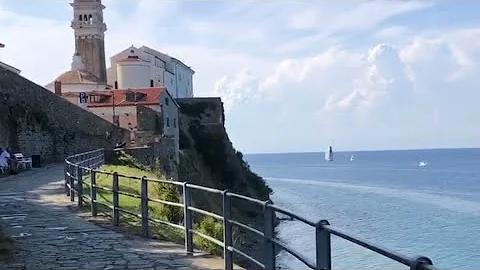 [ Fiesa Piran Walking Trail ] Walking Path from St George Church to Fiesa ] Piran, Slovenia