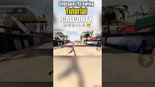 🔥Shotgun Throwing Tutorial In Call Of Duty Mobile #shorts #viral #codm