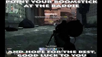 How To Make a MW2 No-Scope Quick Scope Sniper Montage.avi