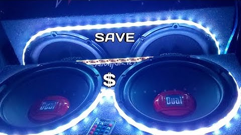 How to install Led Subwoofer Lights save Money!