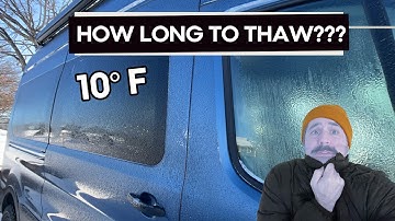 Espar Heater vs. 10°F: Thawing a Camper Van After A Snowstorm!
