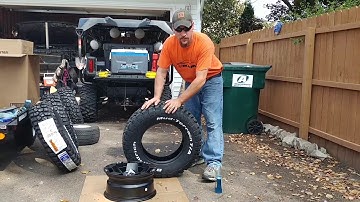 How to mount a tire with spoons