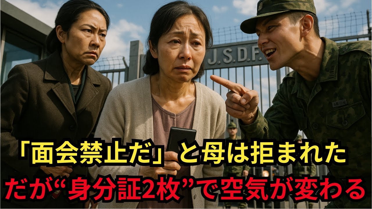 「面会禁止だ」と暴言を吐いた隊員──だが母は“幕僚長”、叔母は“陸将”…2枚の身分証で駐屯地が崩壊した