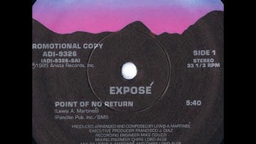 Exposé - Point Of No Return (1985 Version)