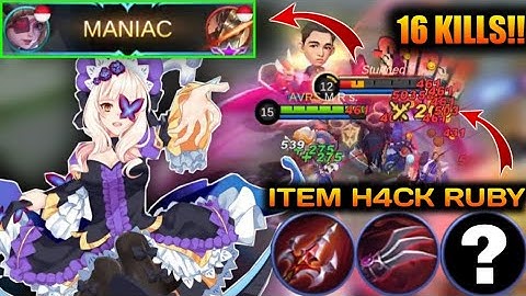 RUBY NEW BUILD INSANE DAMAGE ON SEASON 21, BUILD RUBY TERSAKIT DAN TERKUAT 2021 || Ruby Gameplay