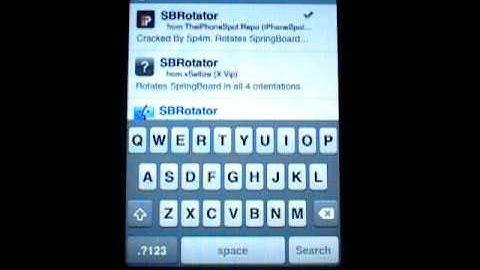 How To Get SB Rotator for the Ipod Touch!