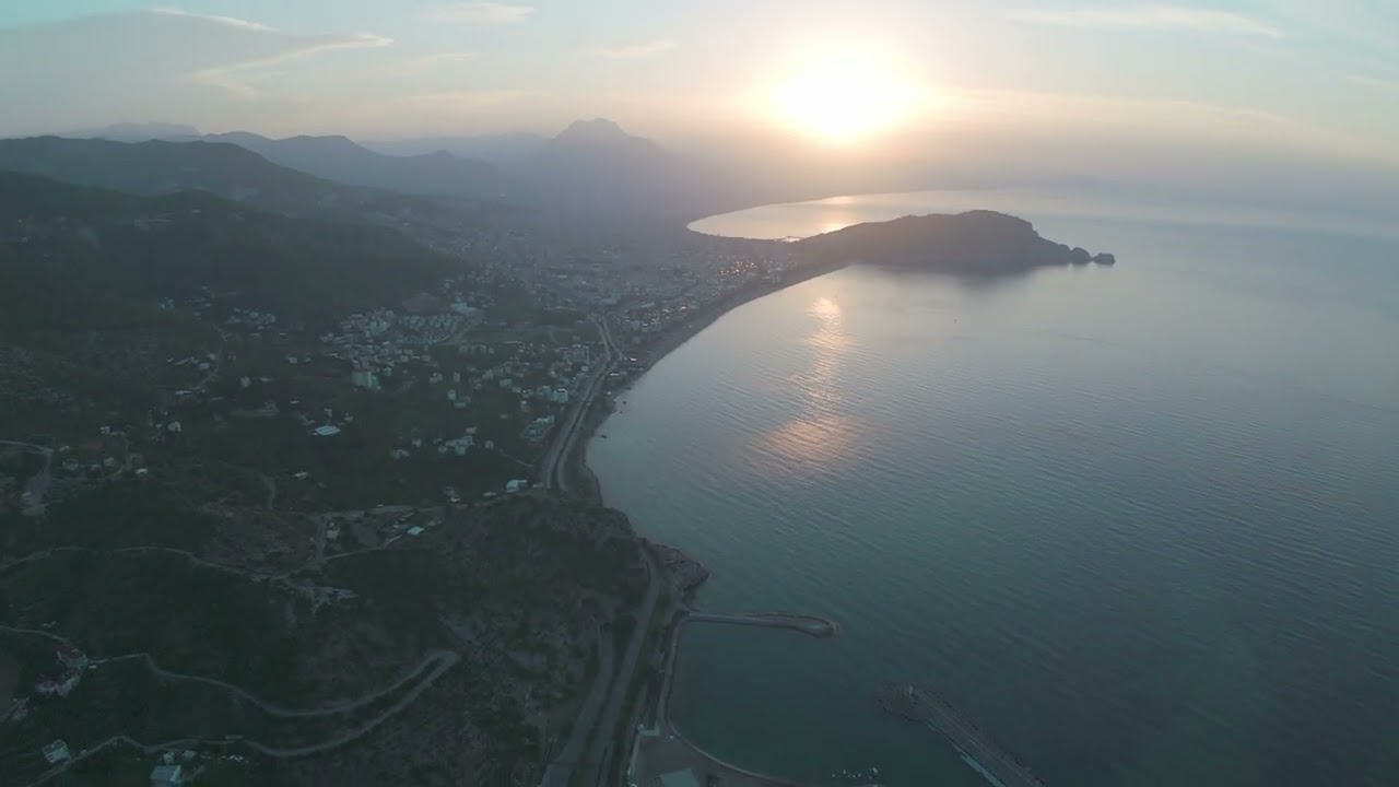 Alanya Dinek Marina Drone Video
