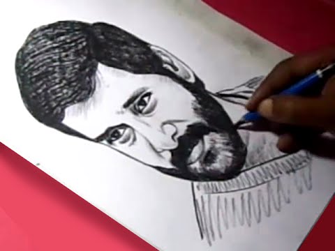 One of the famous star from South India (Chennai) Chiyaan “”” Vikram ..  Pencil sketch by Mukesh, Mangalore,India - Sketch world ❤ - Quora