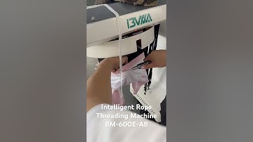 Automatic rope threading machine  #sewingmachine #machine #fashion #smallbusiness #foryou #sewing