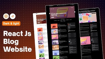 Blog Website using React & Tailwind CSS for Beginners | React Js | Tailwind CSS | Dark & Light Theme