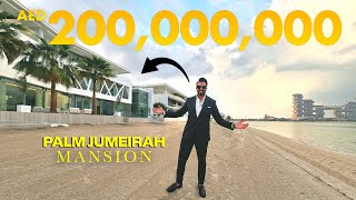 TOURING A 200 MIL BEACH MANSION ON BILLIONAIRES ROW IN PALM JUMEIRAH | Dubai Property Vlog No. 100