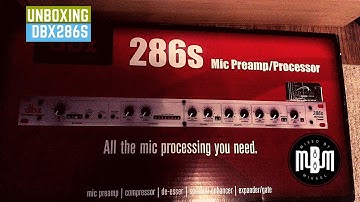 Unboxing the DBX 286s Microphone Pre-amp Processor [#MixedByMikael]