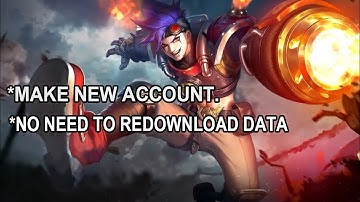 How to create new account in ml ? WITHOUT DELETING GAME FILES!!  (no script or root)