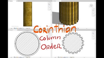Vẽ thân cột cổ điển xẻ rãnh tiết diện tròn trong Revit