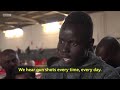 The refugee families caught up in a war zone in Libya