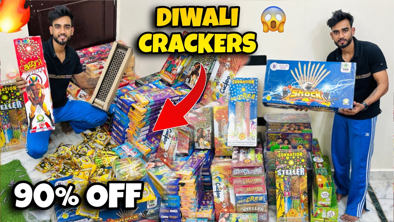 Cheapest Crackers Market in Delhi 😱🔥 |  Flat 90% Off | Cheapest Fireworks Sale in India 2025 