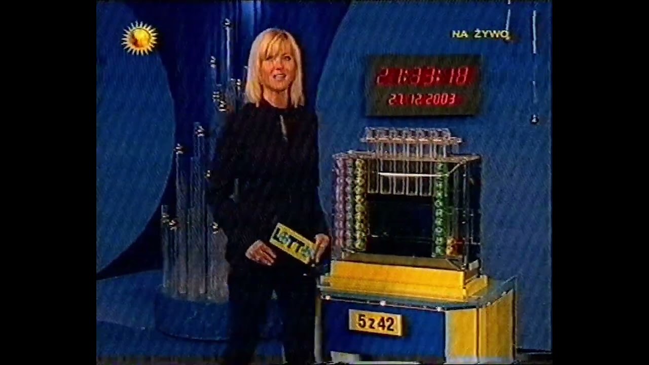 POLSAT - Reklamy i zapowiedzi, losowanie LOTTO, belki tytułowe (27.12.2003)