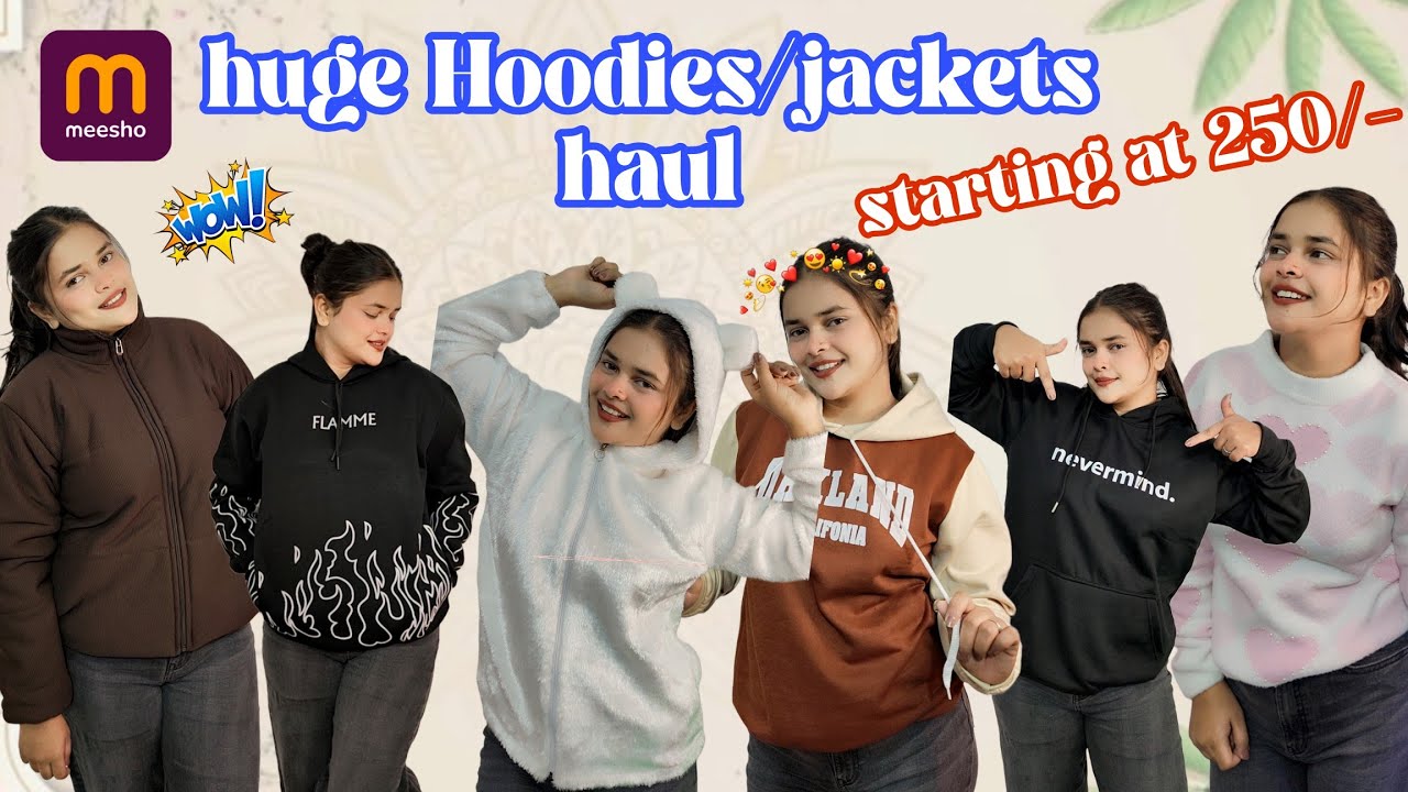 Meesho Winter Haul 🔥 | Trendy Jackets & Hoodies Under Budget | Affordable Winterwear Try On 