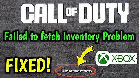 Call of Duty: inventaris ophalen probleem oplossen | Call of Duty Game Play werkt niet | PS5 en Xbox