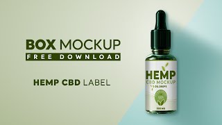 Download How To Design Hemp Cbd Label Mockup Free Mockup Psd Mock Youtube