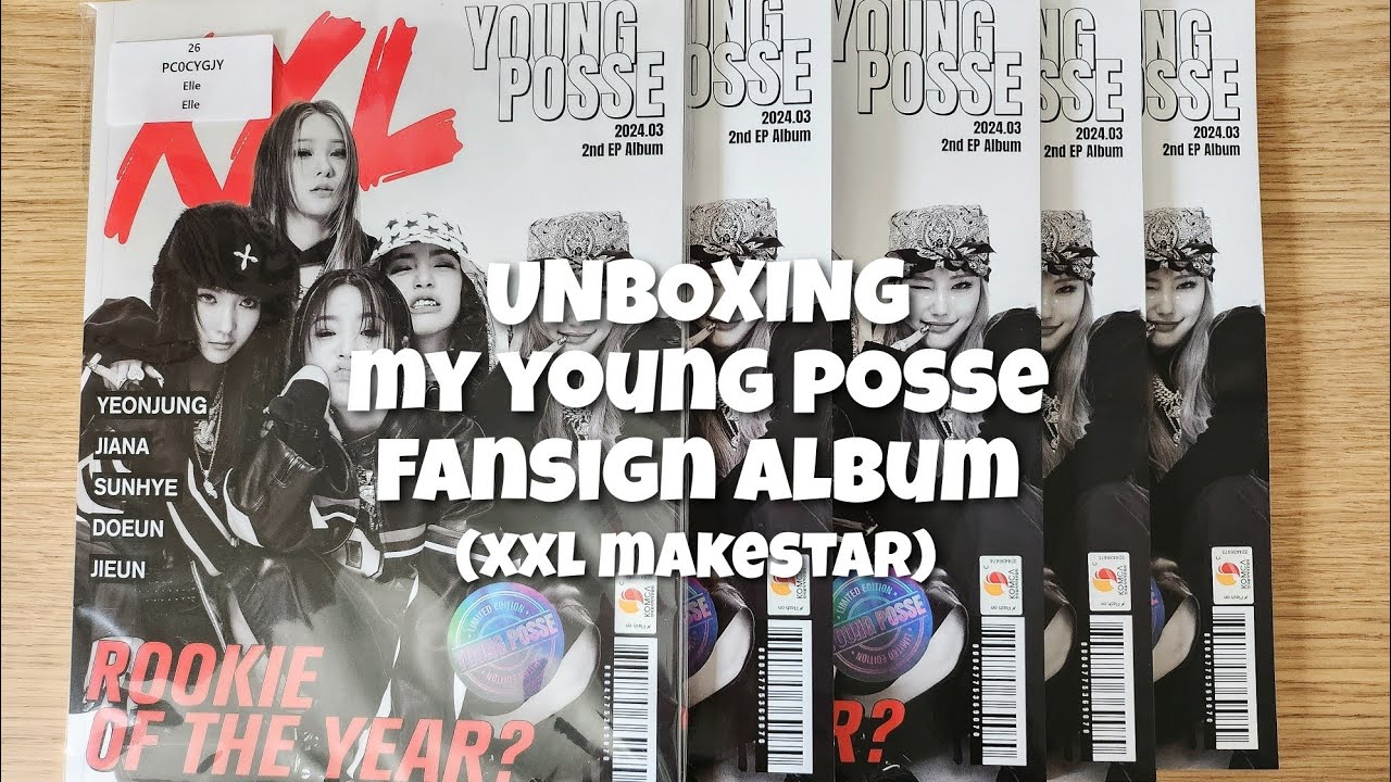 unboxing 💿 young posse 'xxl' makestar albums (& my fansign album!)