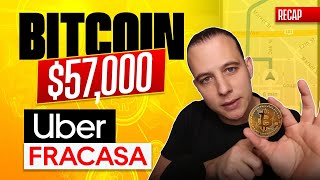 Bitcoin Explota $57,000 - Uber fracasa Brasil Y Reino Unido