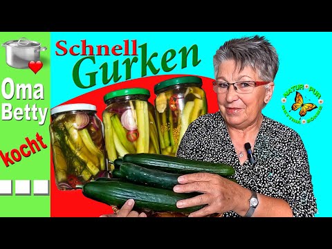 Schnellgurken, so werden