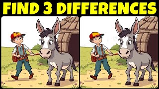 💡Three Differences Puzzle: 3 Things Are Off⏳【#165 Brain Game Challenge Spot 3 Differences】