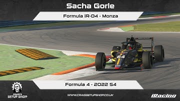 iRacing - 22S4 - Formula iR-04 - Formula 4 - Monza - SG