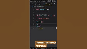 Inline function program in c++ || #coding  || #codesoon