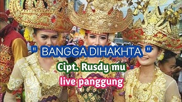 BANGGA DIHAKHTA || lagu lampung terbaru || Cipt. Rusdy mu || live panggung || orkes lampung