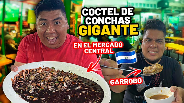 COMIENDO COCTEL de CONCHAS GIGANTES en el MERCADO CENTRAL *consome de garrobo*