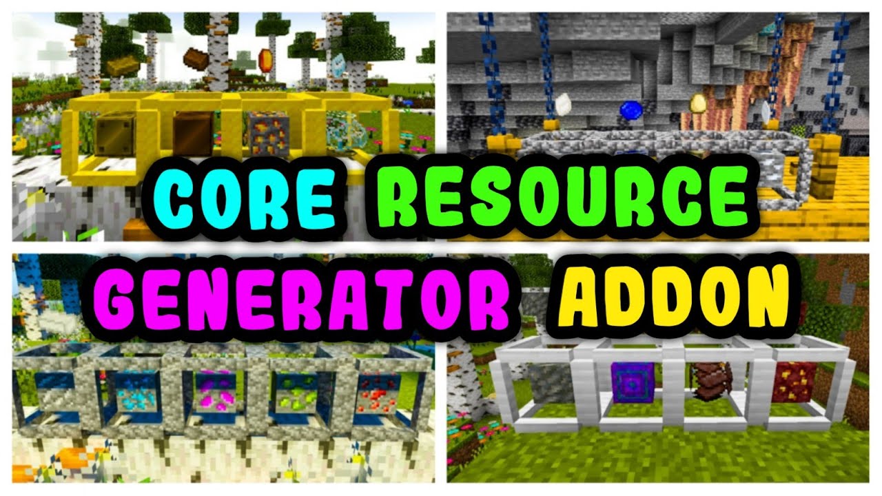 Core Resource Generator Addon For Mcpe ll Core Resources Generator Mod Addon