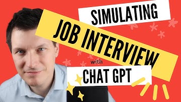 ChatGPT can simulate an actual job interview
