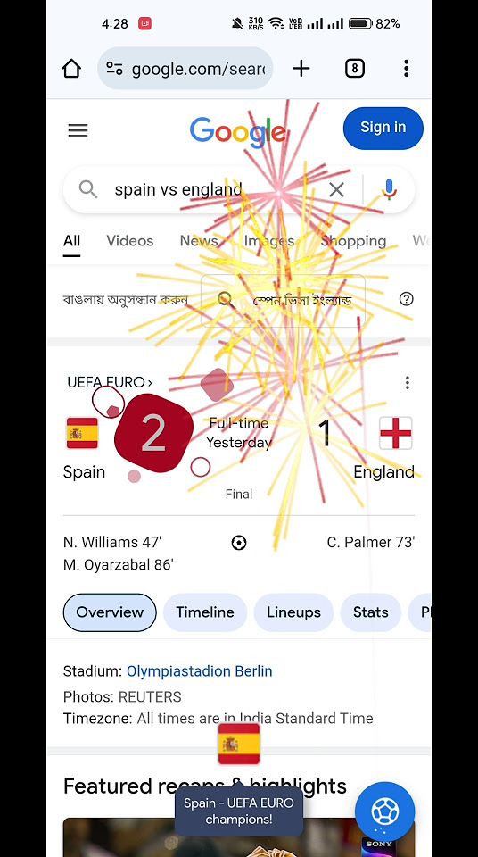 Google Easter Eggs 2024 Champions Celebration Google Easter Eggs