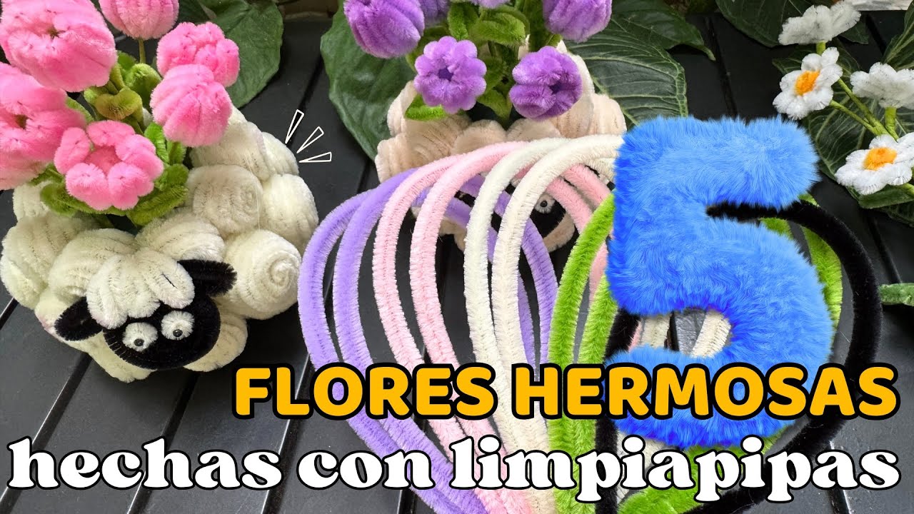 Так просто и так красиво! 😍 Сделай 5 цветов из синели! 🌸 Aimee DIY