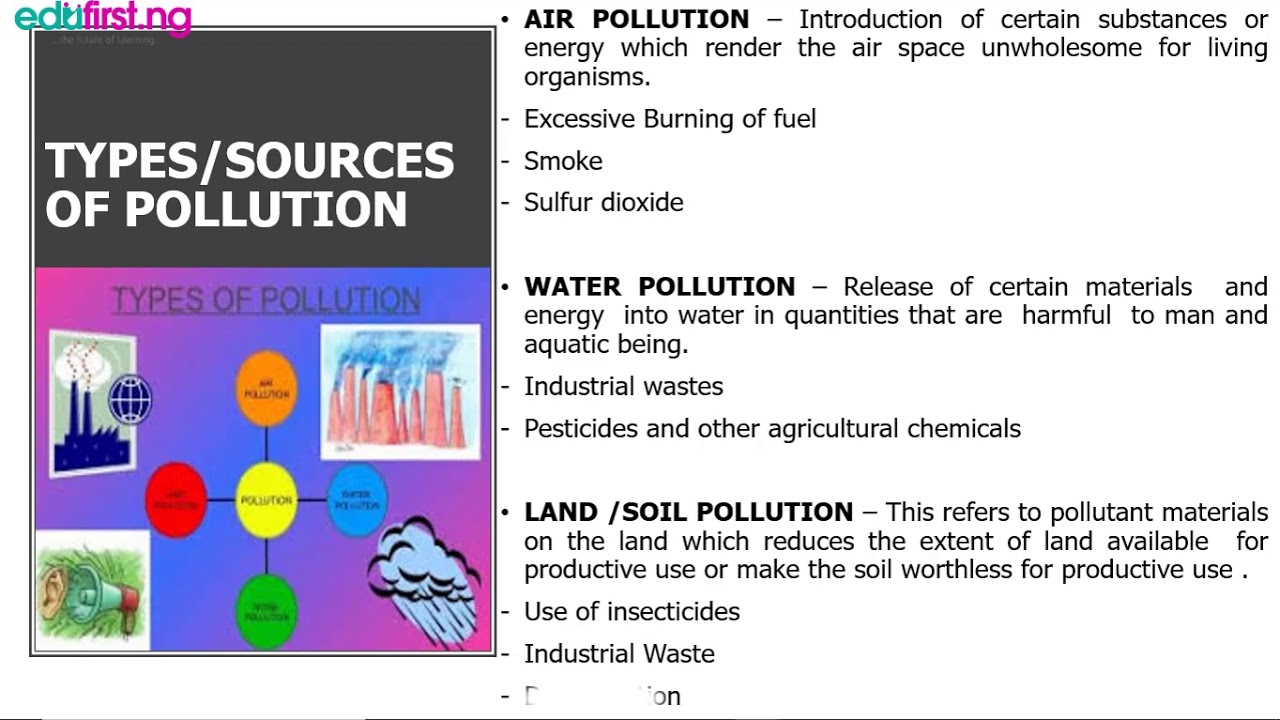 Pollution | Biology | SS2 | 3rd Term - YouTube