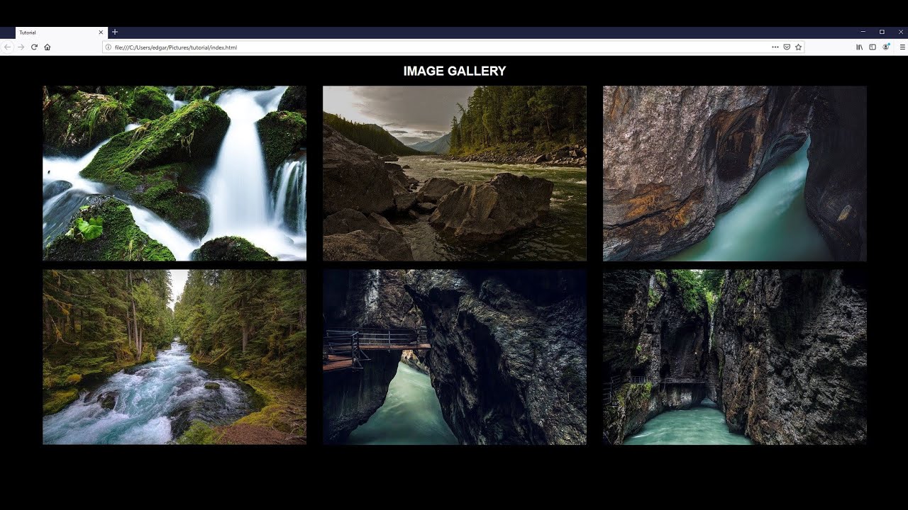 Como Hacer Una Galeria De Imagenes En Html Con Bloc De Notas Flexbox 😱 📝