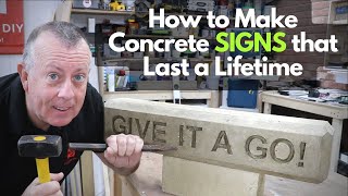 How to Make Concrete Signs