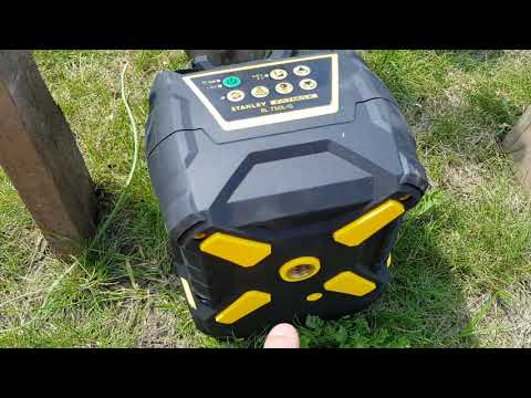 Haakse hoek uitzetten met een rotatie laser