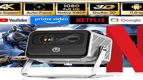 A must-have product! VEVSHAO V80 4K Projector Full HD1080P 2200 Anis Lumens Android 11.0 WiFi 6 Vi