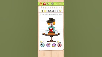 Expose the clown trick once again - Brain Test - Level 421