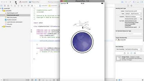 iOS tutorial: Rotate view 360 degrees in Swift and Xcode