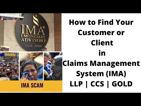 How to Find Your Customer or Client in Claims Management System (IMA)| LLP | CCS | GOLD | IMA CLAIMS