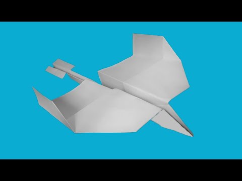 avion en papier qui vole longtemps et loin # planeur - YouTube