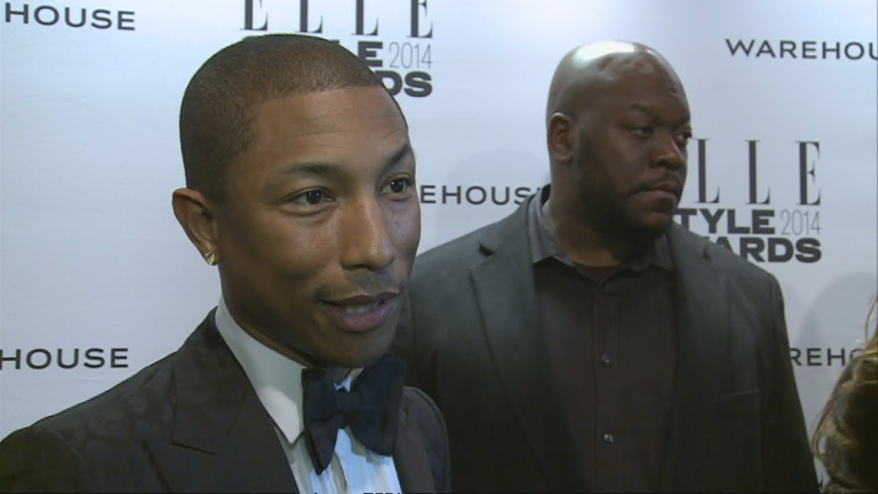 Elle Style Awards Pharrell talks about THAT hat on the red carpet