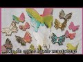 Tip de como hacer mariposas de pasta de goma y decorarlas.