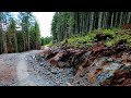 Entire logging road made with copper silver gold bearing rocks