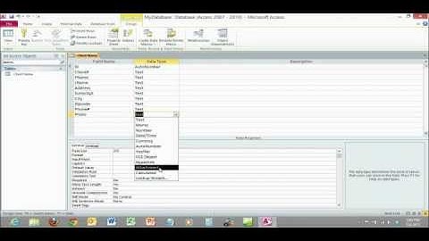 Microsoft Access 2010 Basic Overview