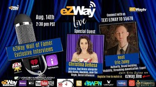 Actress Christina DeRosa on eZWay Live